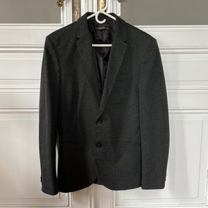 Zara Men’s Grey Flannel Blazer with Size 40.